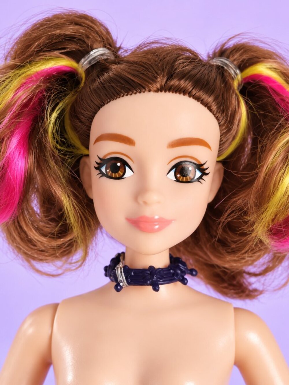 Disney Descendants Dizzy Tremaine Fashion Doll Nude Purple Boots Pigtails Neckla